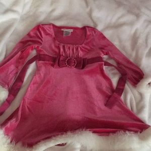 Pretty pink holiday dress